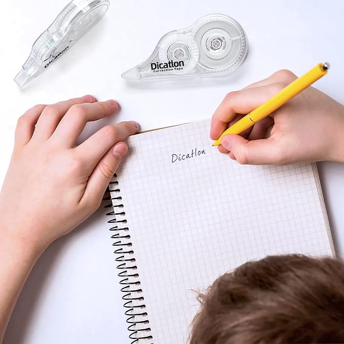 White Correction Tape 10 Pack, Easy Use Roller Applicator, Instant Dry - Image 9