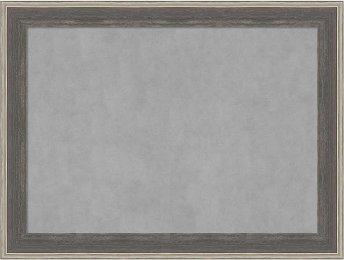 Amanti Art Grey Framed Magnetic Board 25x33 Medium Vision Board by AmantiArt