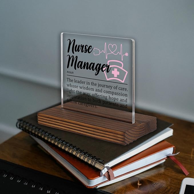 Nurse Manager Appreciation Gift Desk Sign, Thank You Gift - Image 2