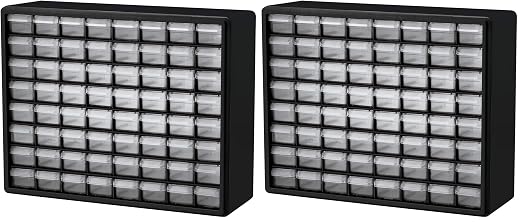 Akro-Mils 64-Drawer Plastic Storage Cabinet, 20-Inch W x 6-Inch D x 16-Inch H | by Akro-Mils
