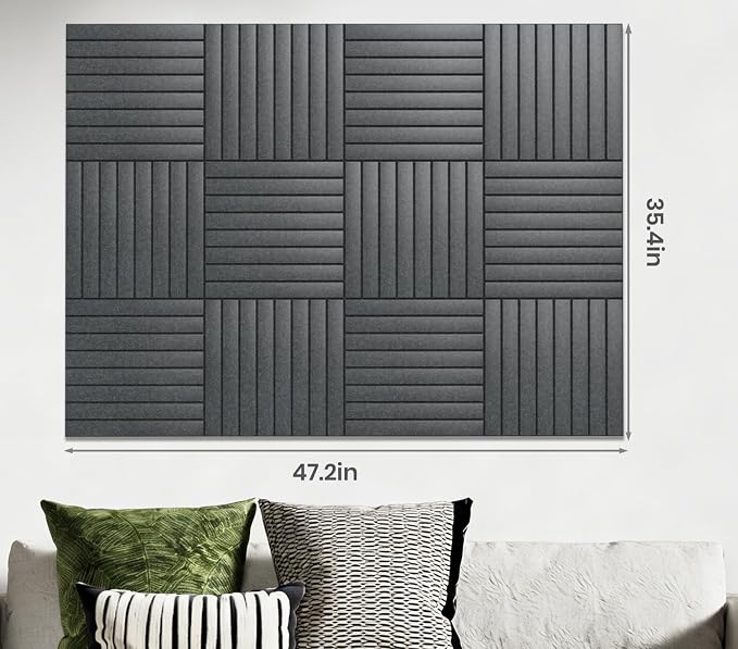 Large Cork Board Alternative 48” X 36” Felt Bulletin Board Tiles, - Image 6