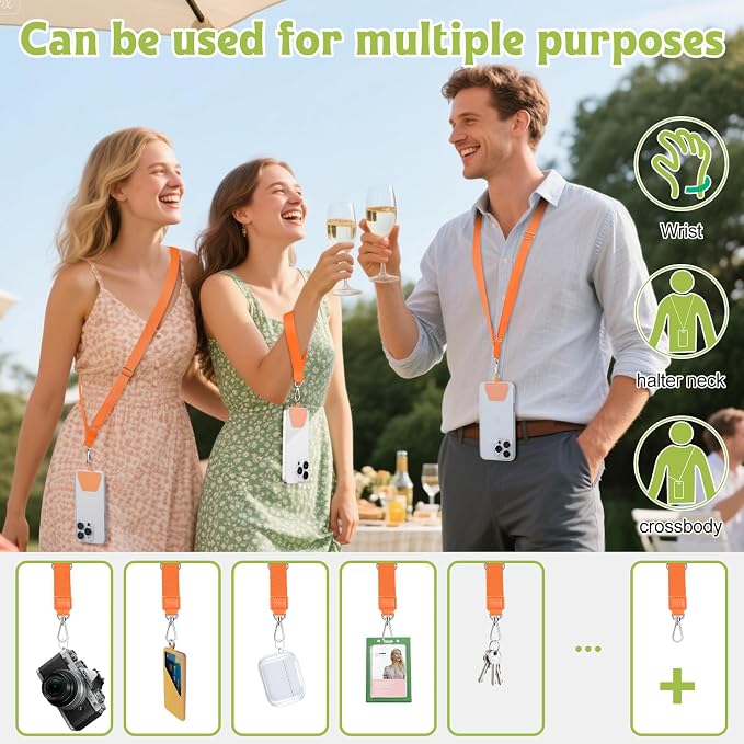 takyu Phone Lanyard, 2 Pack Adjustable Anti-Drop Neck/Wrist Strap - Image 7
