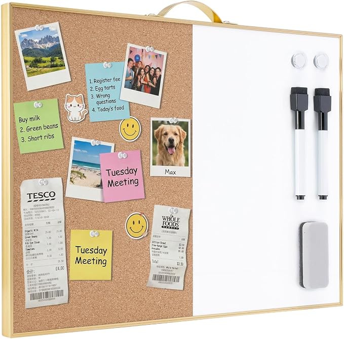 TSJ OFFICE Small Combination Board by TSJOFFICE-WipeCleanThinkGreenWorkSmart