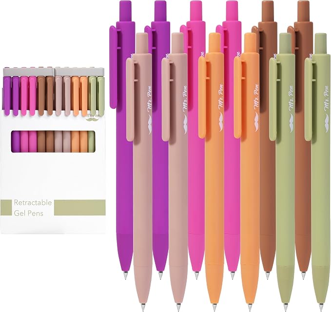 Mr. Pen- Retractable Gel Pens, 12 Pack, Fine Point 0.5mm, Fast Dry, Smooth - Image 9
