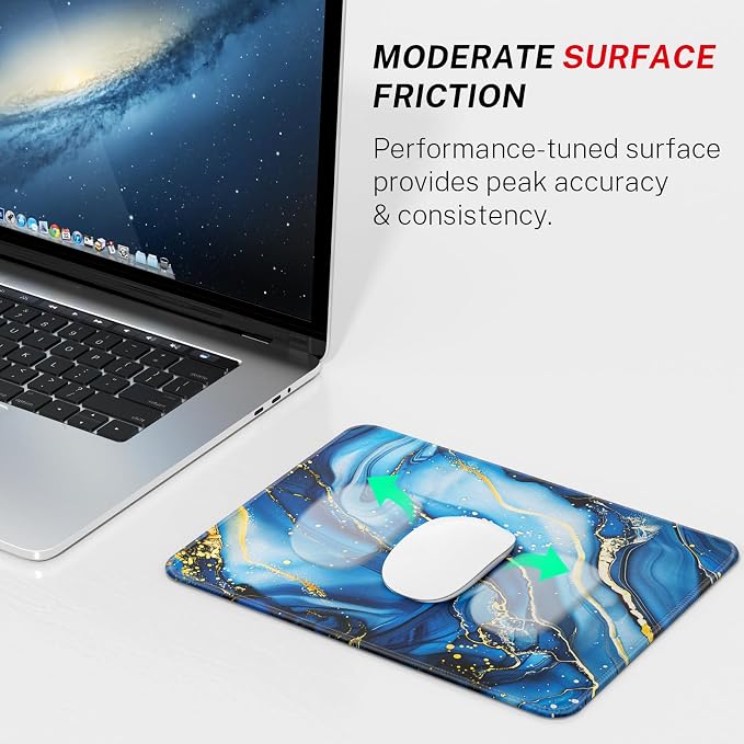 MROCO Essential Office & Gaming Mouse Pad, 8.5 x 11 Inch, Functional Pattern - Image 2
