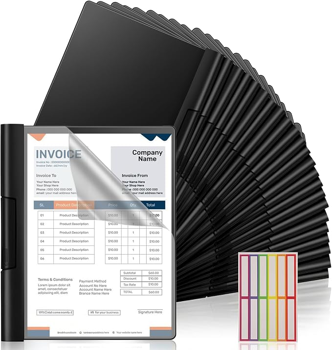 24 Pcs Clear Report Covers by Unknown