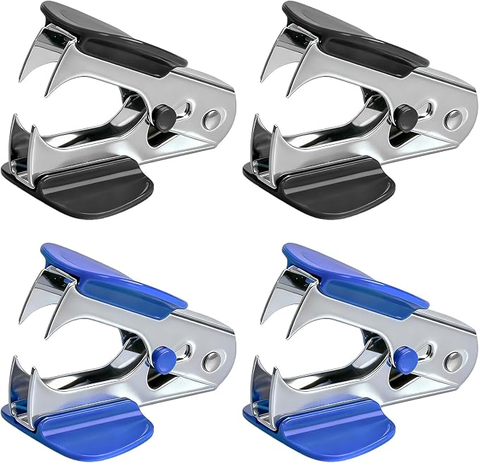 4-Pack Mini Staple Remover Tool, Cute Small Staple Puller by Unknown
