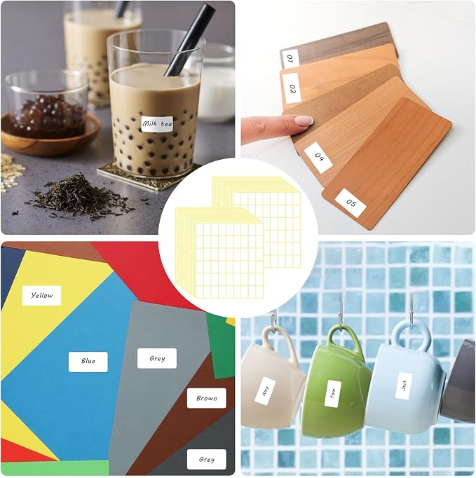 1620 Pcs File Folder Labels 0.6 x 1 Inch Blank Name Labels White Labels - Image 5
