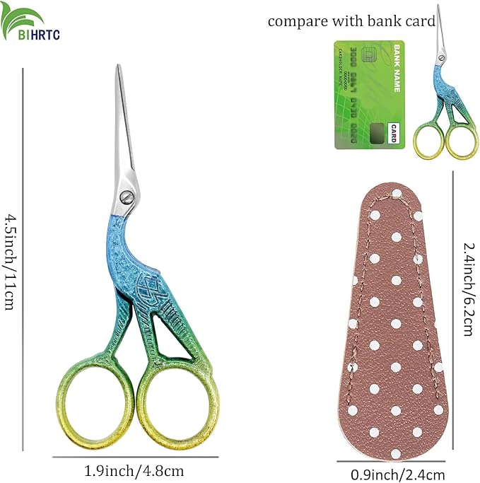 BIHRTC 4.5Inch Stainless Steel Sharp Tip Scissors - Image 2