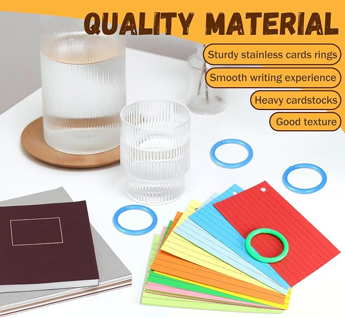 Tecmisse 1200 PCS Colorful Index Cards - Image 5