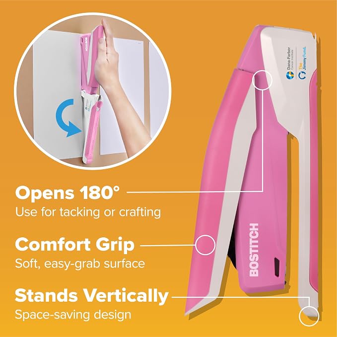 Bostitch Office InPower Spring-Powered Desktop Stapler, 20 Sheet Capacity - Image 7