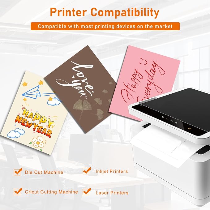 Guakicae 40 Sheets Cream Cardstock 8.5 x 11 Off White Paper, 75lb Premium Ivory - Image 4
