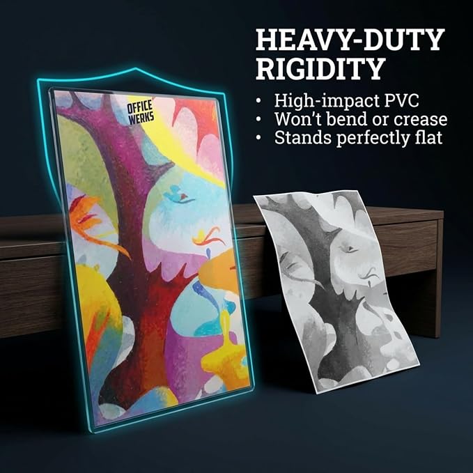 Performore 11" x 17" Heavy Duty Rigid Print Crystal-Clear Protectors Sheet - Image 3