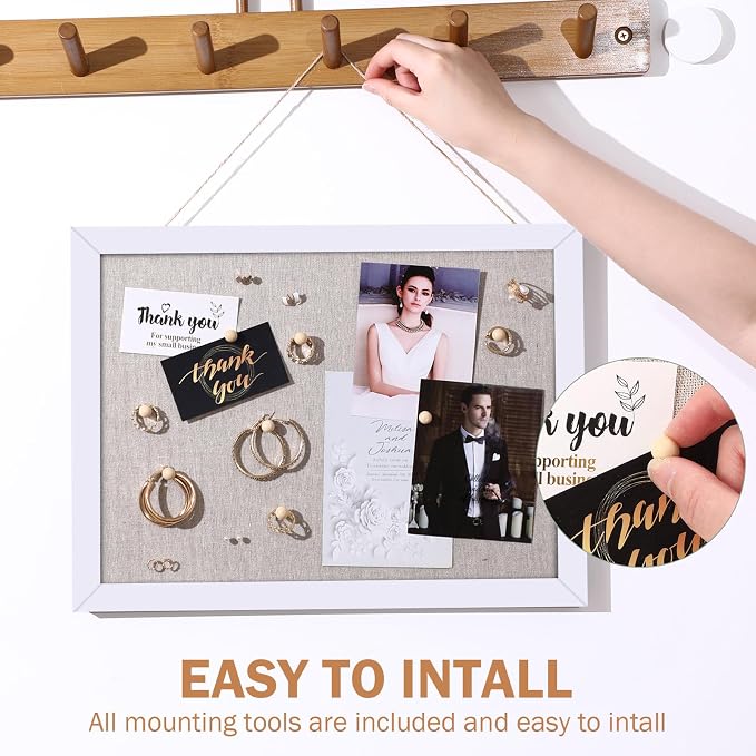 Teling 12 Pack Wood Bulletin Boards - Image 4