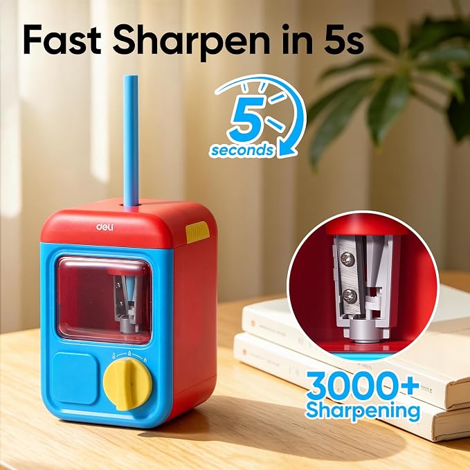 deli Electric Sharpener, Battery Powered, 3 Sizes - Image 6