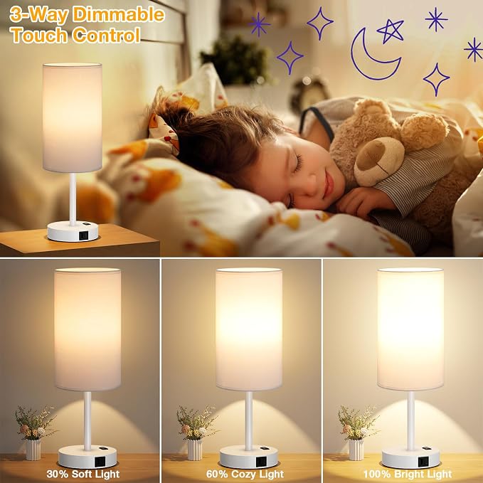 Dicoool Touch Bedside Table Lamp - Image 3