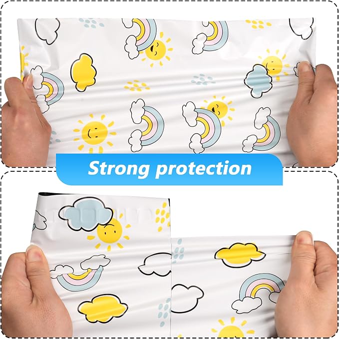 Poly Mailer 12x15.5 Inch 50 Pcs, Waterproof and Tear-Resistant Shipping Bags - Image 4