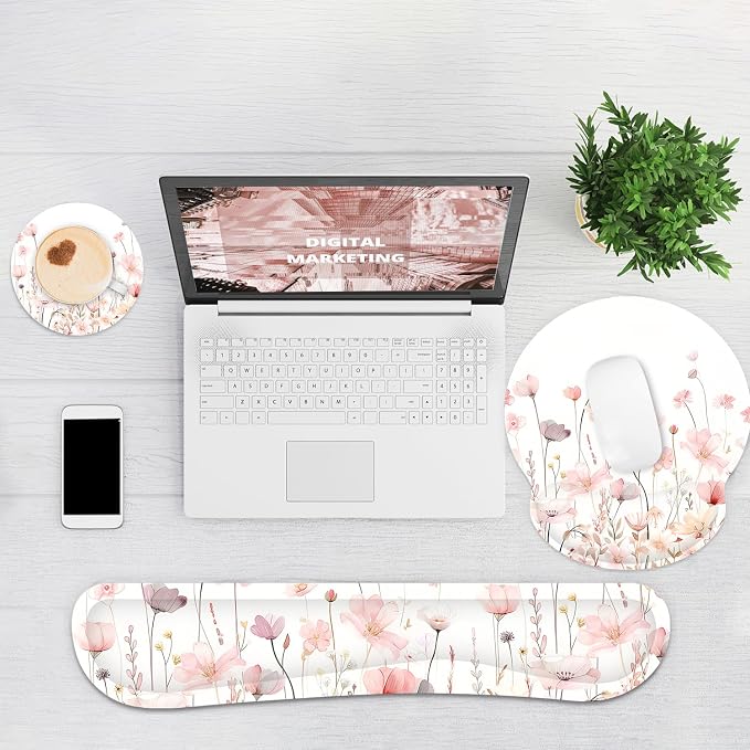 Ergonomic Mouse Pad with Wrist Rest and Keyboard Wrist Rest, Mousepad and Wrist - Image 5