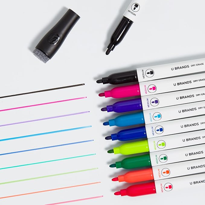 U Brands Fine Tip Dry Erase Markers - Image 7