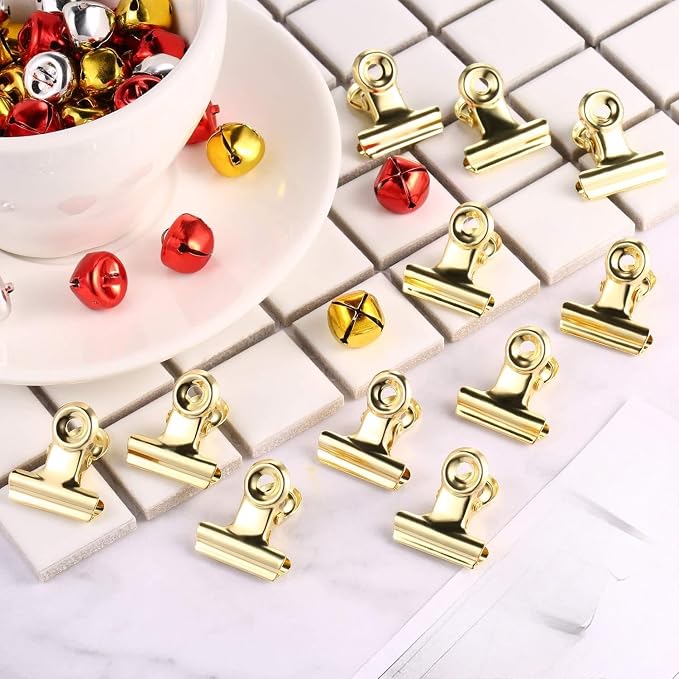 Boao 100 Pcs Mini Gold Metal Clips Small Gold Binder Clips Bulk - Image 6