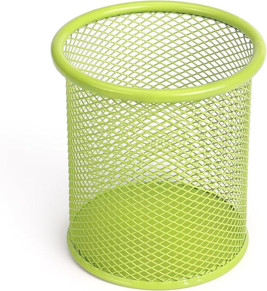 Tamaki Pen Holder Cup for Desk, Wire Mesh Pencil Cup Holder for Desk Office Pen Organizer (Green)-DeskLoop Office