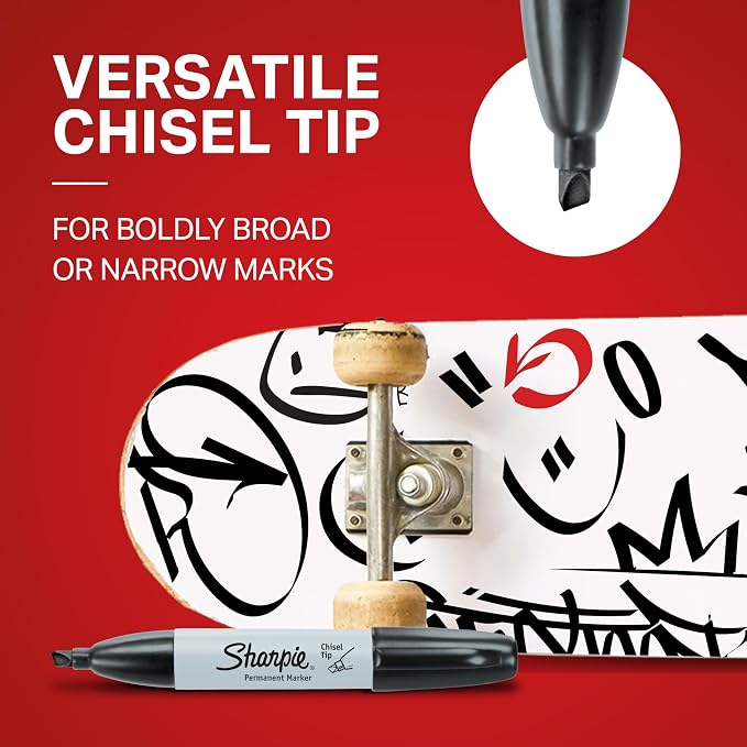 Sharpie Permanent Markers, Chisel Tip, Office Supplies - Image 5