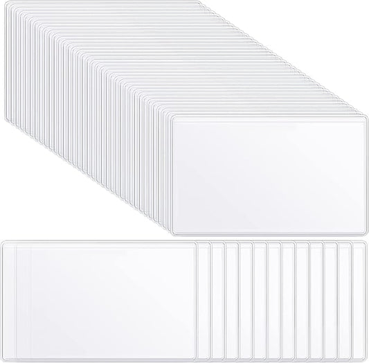 Chinco 100 Self Adhesive Pocket Index Card Pockets Index Card Holder Storage by Chinco
