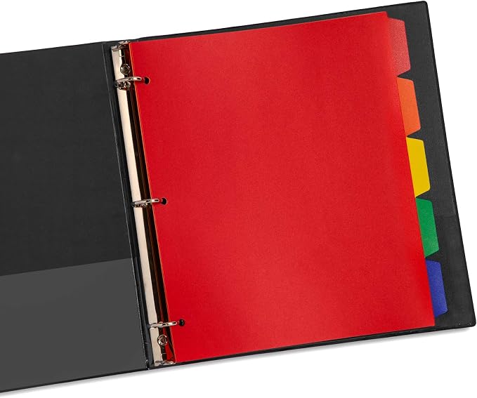 Blue Summit Supplies 5 Tab Heavy Duty Plastic Dividers - Image 8