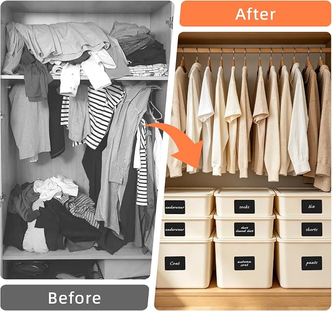 Homrelaxy 180Pcs 4"x6" Labels for Storage Bins, Removable No Residue Large - Image 6