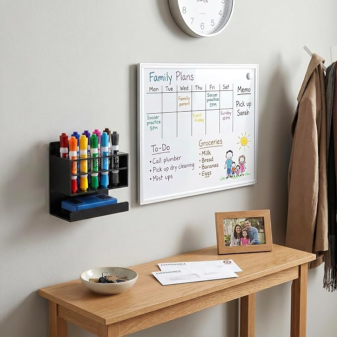 MyGift Dry Erase Marker Holder 10 Slots Whiteboard Marker Holder - Image 6