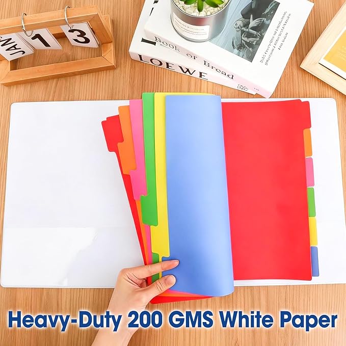 102 Pcs Colored Binder Dividers - Image 5