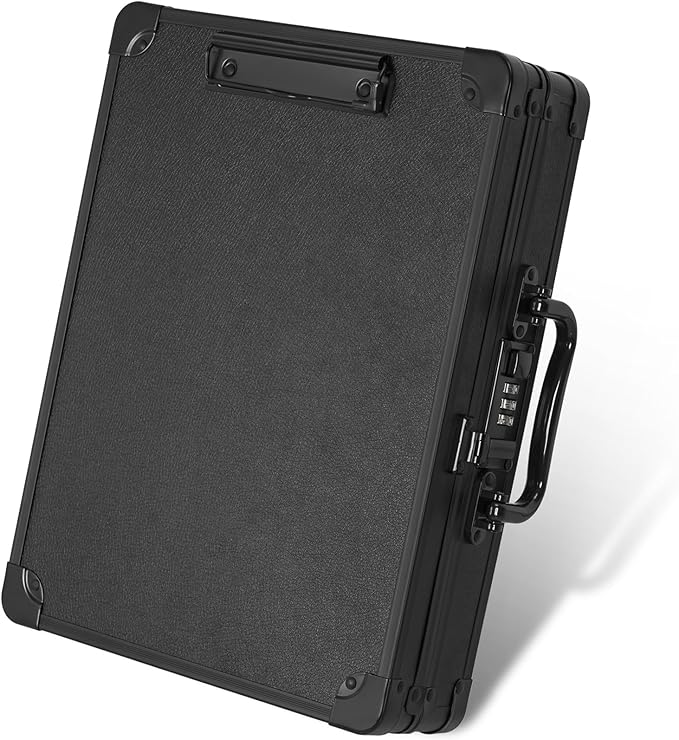 Clipboard with Storage Combination Lock with Handle, Metal clipboard with by LASUK