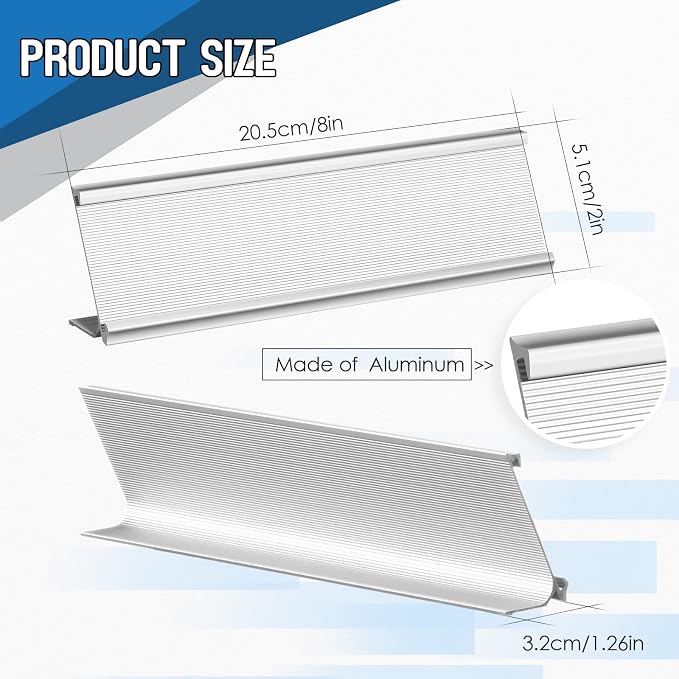 LEIFIDE 12 Pack Aluminum Name Plate Holder - Image 2