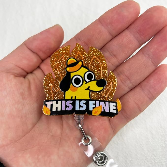 This is Fine Dog Badge Reel Retractable - Image 3