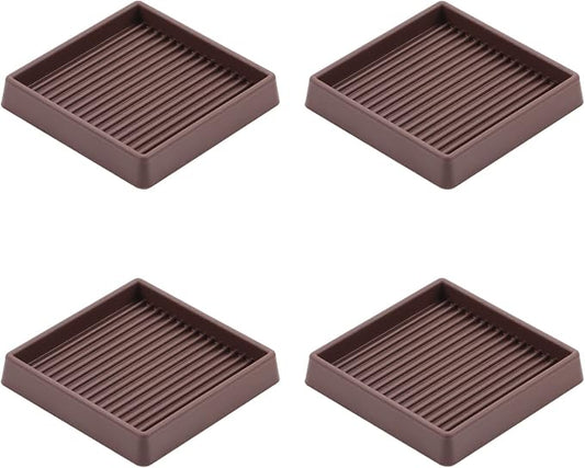 VOCOMO 3X3 Rubber Caster Cups, Non Slip Furniture Pads, Anti-Slip Furniture by VOCOMO