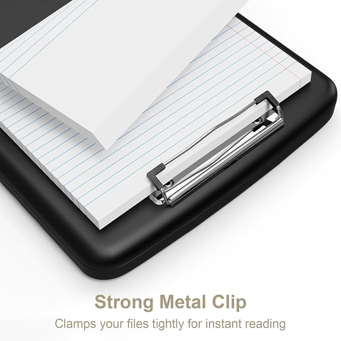 Piasoenc Clipboard with Storage, 8.5 x 11 Organization Box with Pen Holder and - Image 4