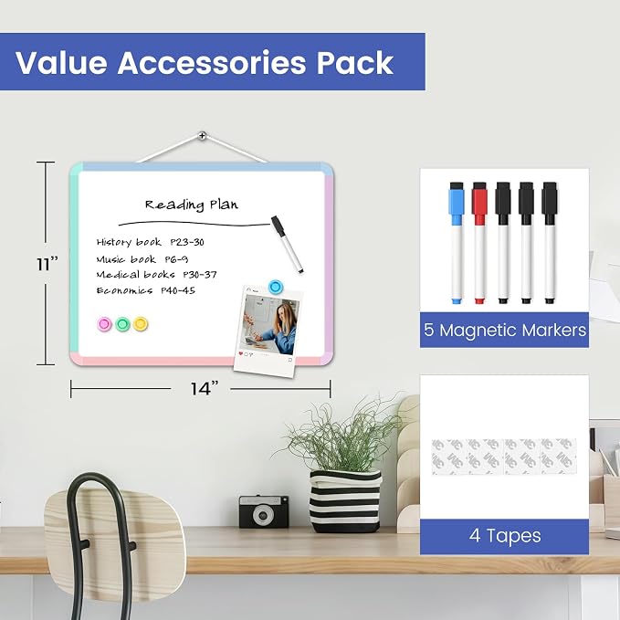 Small Wall White Board, Hanging Whiteboard - Image 3