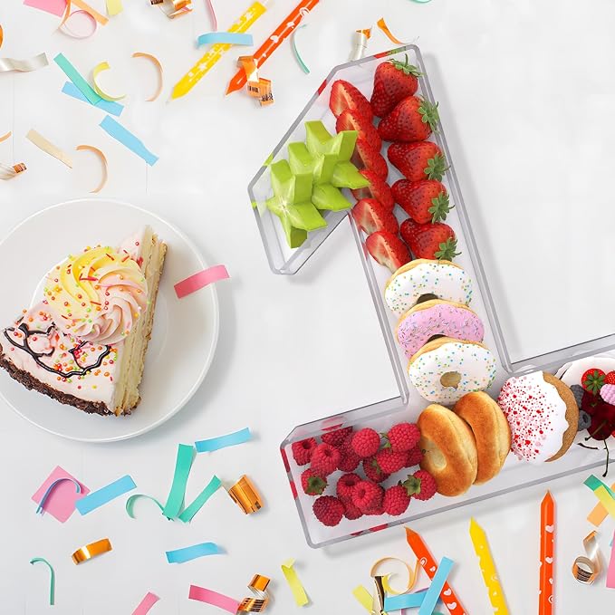 13.8" Extra Large Acrylic Number Charcuterie Board Box, Reusable Fillable - Image 4