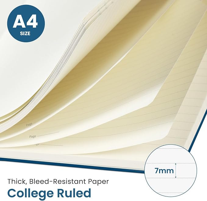 Taja Spiral Lined Notebook, 8.5"x11" Notebooks - Image 2