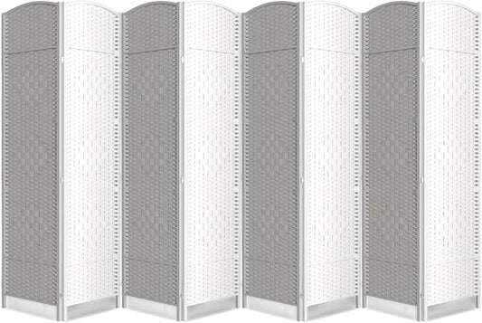 Cocosica Folding Room Divider, Weave Fiber Privacy Screen, Extra Wide Room by cocosica