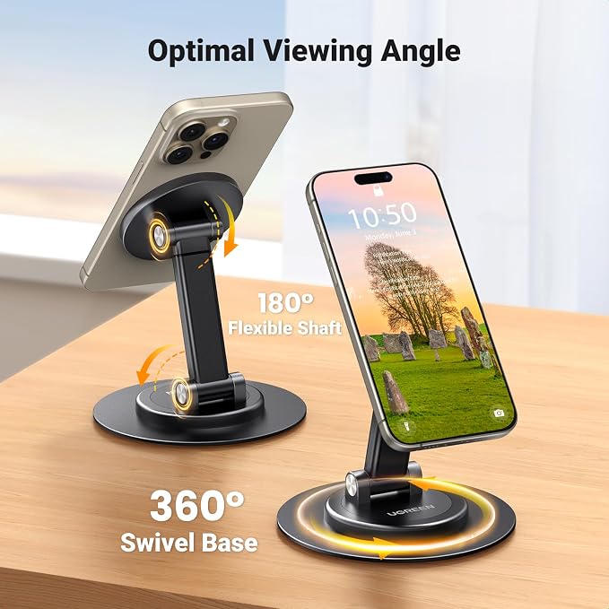 UGREEN Magnetic Phone Stand for MagSafe, Height Adjustable iPhone Stand for Desk - Image 4