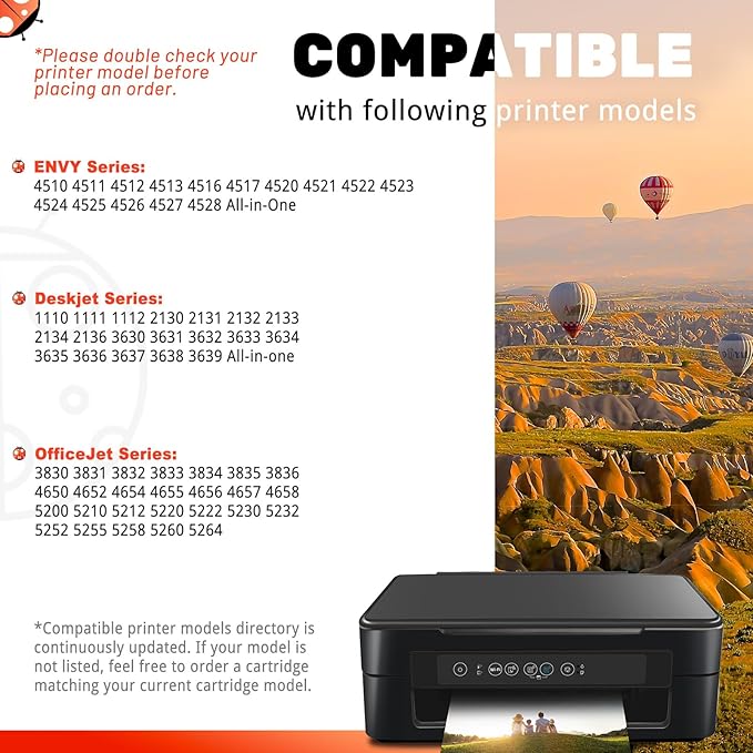 COCCINK 63XL Ink Cartridge for HP Officejet 3830 3833 4652 4655 5212 5222 5255 5258 Deskjet 3630 3632 2130 Envy 4511 4512 4520 Printer Remanufactured Inkjet for HP 63 XL Black and Color Combo Pack-DeskLoop Office