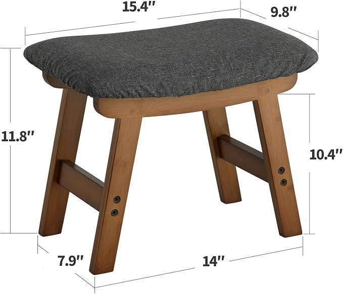 Foot Stool Ottoman Foot Rest Under Desk, Small Stool - Image 2