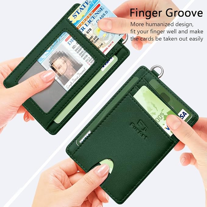 FurArt Slim Minimalist Wallet RFID Credit Card Holder - Image 3