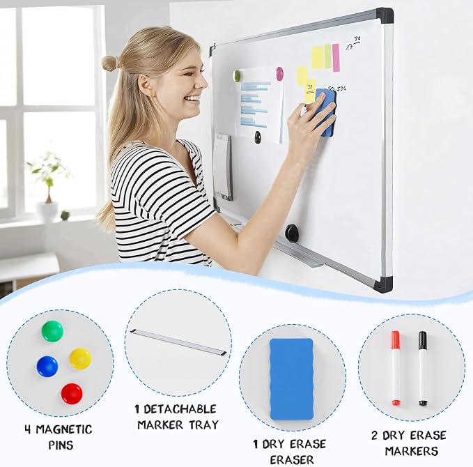 DUMOS Magnetic White Board Kit Set of 2 - Image 3