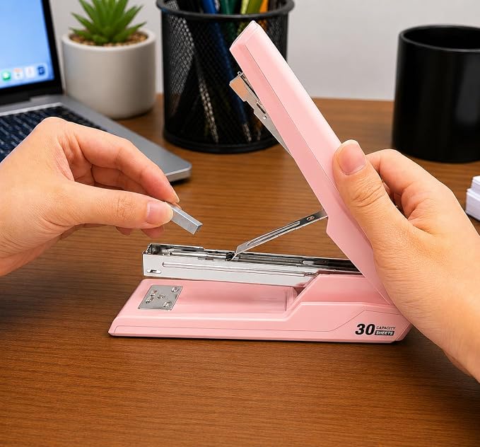 Metal Stapler with 830 Staples, Office Stapler, Staplers - Image 4