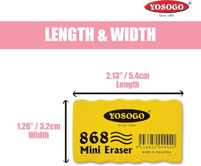 Mini-Sized Dry-Erase Whiteboard Erasers - Image 4