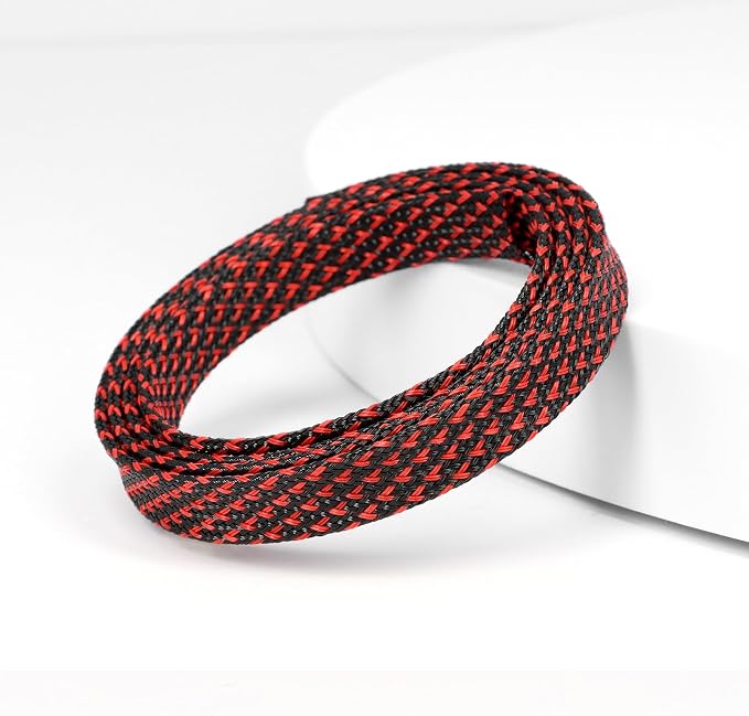 25ft PET Expandable Braided Cable Sleeve 1/3inch Pet Braided Cable Sleeve - Image 3