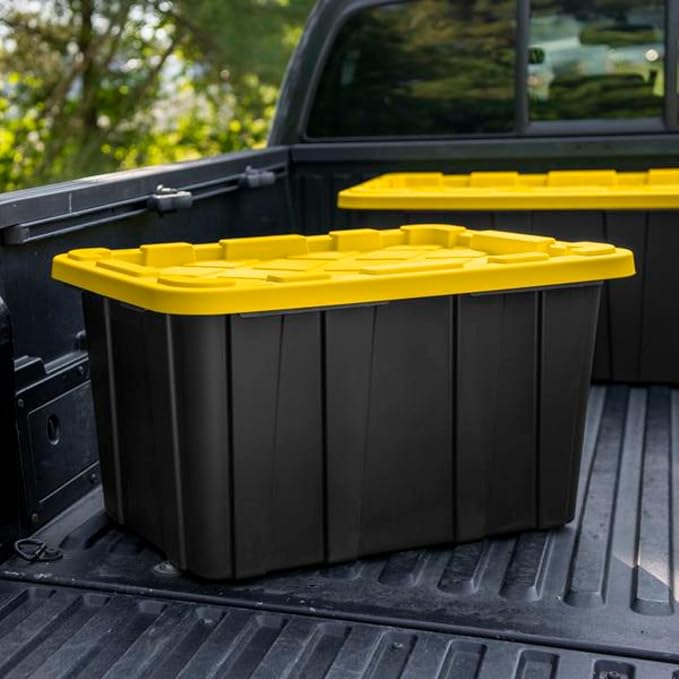 Sterilite 4-Pack 27 Gallon Industrial Storage Tote, Heavy-Duty Plastic Bins - Image 5