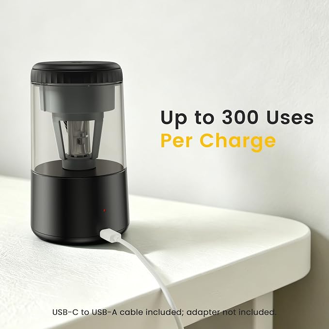 SUNZO Electric Pencil Sharpener, Fully Automatic Sharpener - Image 6